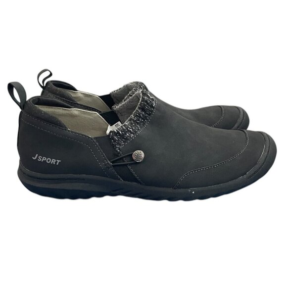 JSport Black Alice Slip-On Women's Faux Fur Never Use Shoes w/ Box Size 10 - Picture 10 of 10